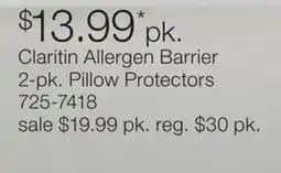 JC Penney Claritin Allergen Barrier 2-pk. Pillow Protectors offer