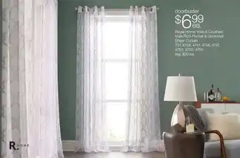 JC Penney Regal Home Voile & Crushed Voile Rod-Pocket & Grommet Sheer Curtain offer