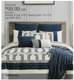 JC Penney All Eden & Oak 10-Pc. Bedding Sets offer