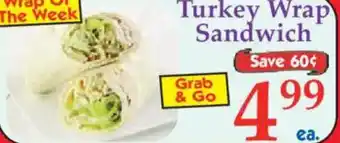 Market Basket Turkey Wrap Sandwich offer