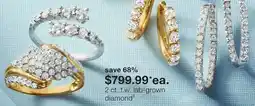 JC Penney 2 ct. t.w. lab-grown diamond‡ offer