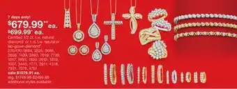 JC Penney Certified 1/2 ct. t.w. natural diamond◊ or 1 ct. t.w. natural or lab-grown diamond‡ offer