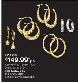 JC Penney Earrings◊ offer