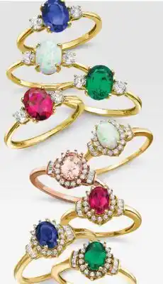 JC Penney Genuine &/or lab-created gemstone‡ offer