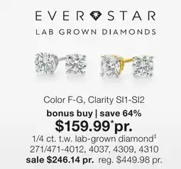 JC Penney 1/4 ct. t.w. lab-grown diamond‡ offer