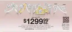 JC Penney 2 to 3 ct. t.w. lab-grown diamond‡ Color G-I, Clarity SI1-I1 offer