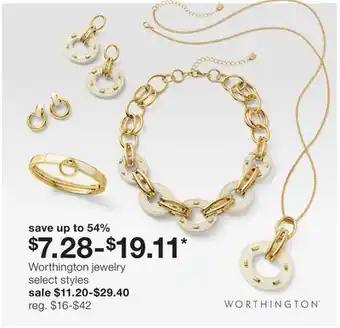 JC Penney Worthington jewelry offer