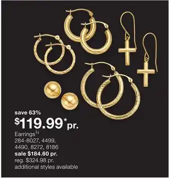 JC Penney Earrings‡◊ offer