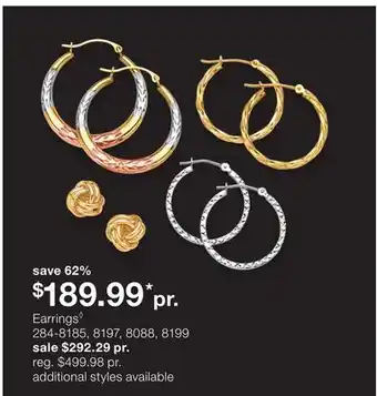 JC Penney Earrings◊ offer