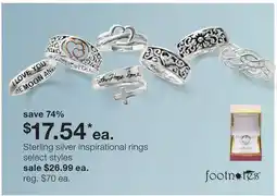 JC Penney Sterling silver inspirational rings offer