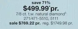 JC Penney 7/8 ct. t.w. natural diamond‡ offer