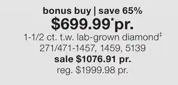 JC Penney 1-1/2 ct. t.w. lab-grown diamond‡ offer