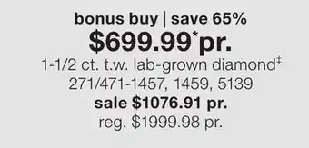 JC Penney 1-1/2 ct. t.w. lab-grown diamond‡ offer