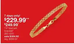 JC Penney 7.5 bismark bracelet‡ offer