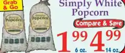 Market Basket Simply White Popcorn offer