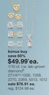JC Penney 1/10 ct. t.w. lab-grown diamond§ offer