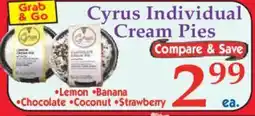 Market Basket Cyrus Individual Cream Pies offer