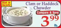 Market Basket Clam or Haddock Chowder offer