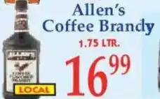 Market Basket Allen's Coffee Brandy offer