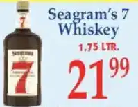 Market Basket Seagram's 7 Whiskey offer