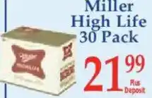 Market Basket Miller High Life offer