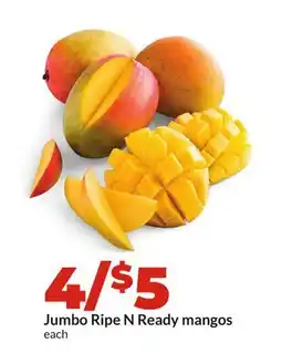 Hy-Vee Jumbo Ripe N Ready mangos offer