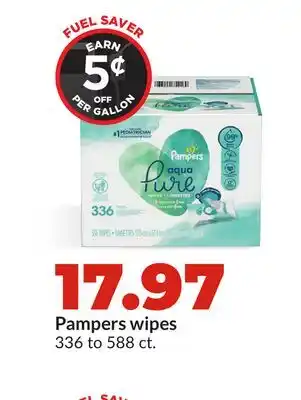 Hy-Vee Pampers wipes offer
