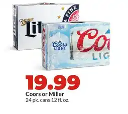 Hy-Vee Coors or Miller offer
