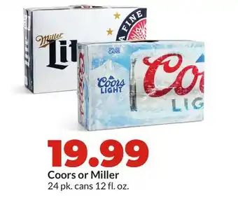 Hy-Vee Coors or Miller offer