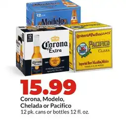 Hy-Vee Corona, Modelo, Chelada or Pacifico offer