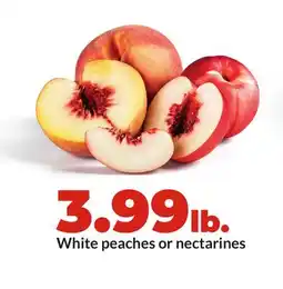 Hy-Vee White peaches or nectarines offer