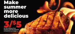 Hy-Vee Hy-Vee Midwest Pork boneless pork loin butterfly or America's cut chops offer