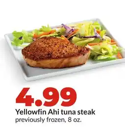Hy-Vee Yellowfin Ahi tuna steak offer