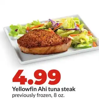 Hy-Vee Yellowfin Ahi tuna steak offer