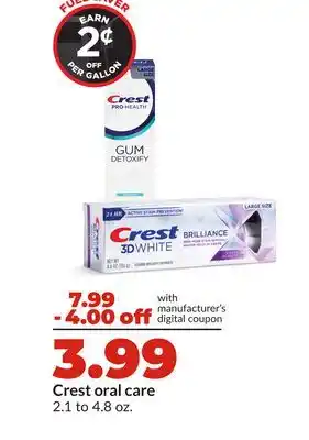 Hy-Vee Crest oral care offer