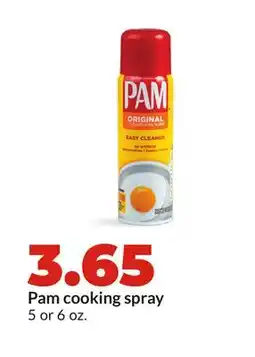 Hy-Vee Pam cooking spray offer