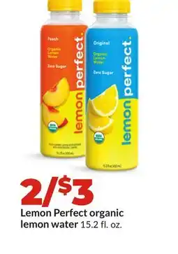 Hy-Vee Lemon Perfect organic lemon water offer