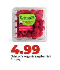 Hy-Vee Driscoll's organic raspberries offer