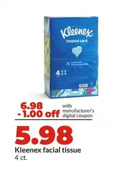 Hy-Vee Kleenex facial tissue offer