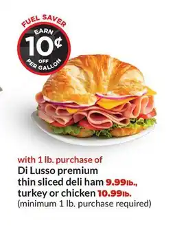 Hy-Vee Di Lusso premium thin sliced deli ham offer