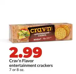 Hy-Vee Crav'n Flavor entertainment crackers offer