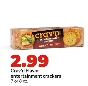 Hy-Vee Crav'n Flavor entertainment crackers offer