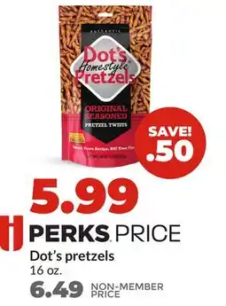 Hy-Vee Dot's pretzels offer