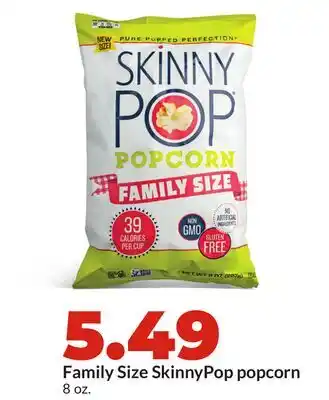 Hy-Vee Family Size SkinnyPop popcorn offer