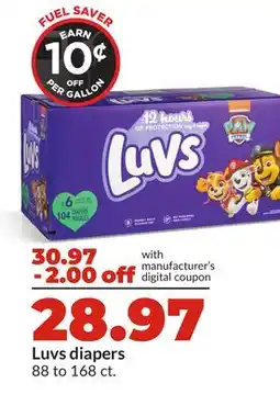 Hy-Vee Luvs diapers offer