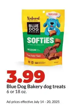 Hy-Vee Blue Dog Bakery dog treats offer