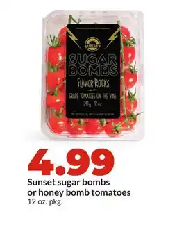 Hy-Vee Sunset sugar bombs or honey bomb tomatoes offer