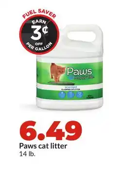 Hy-Vee Paws cat litter offer