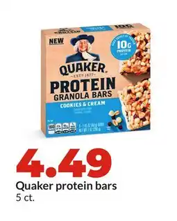 Hy-Vee Quaker protein bars offer