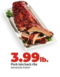 Hy-Vee Pork loin back ribs offer